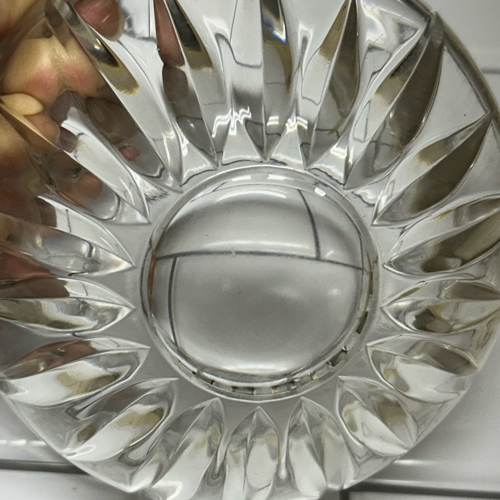 Vintage Mikasa Clear Lead Crystal Bowl Elegant Candy Dish Made In Germany 6in - Picture 3 of 3